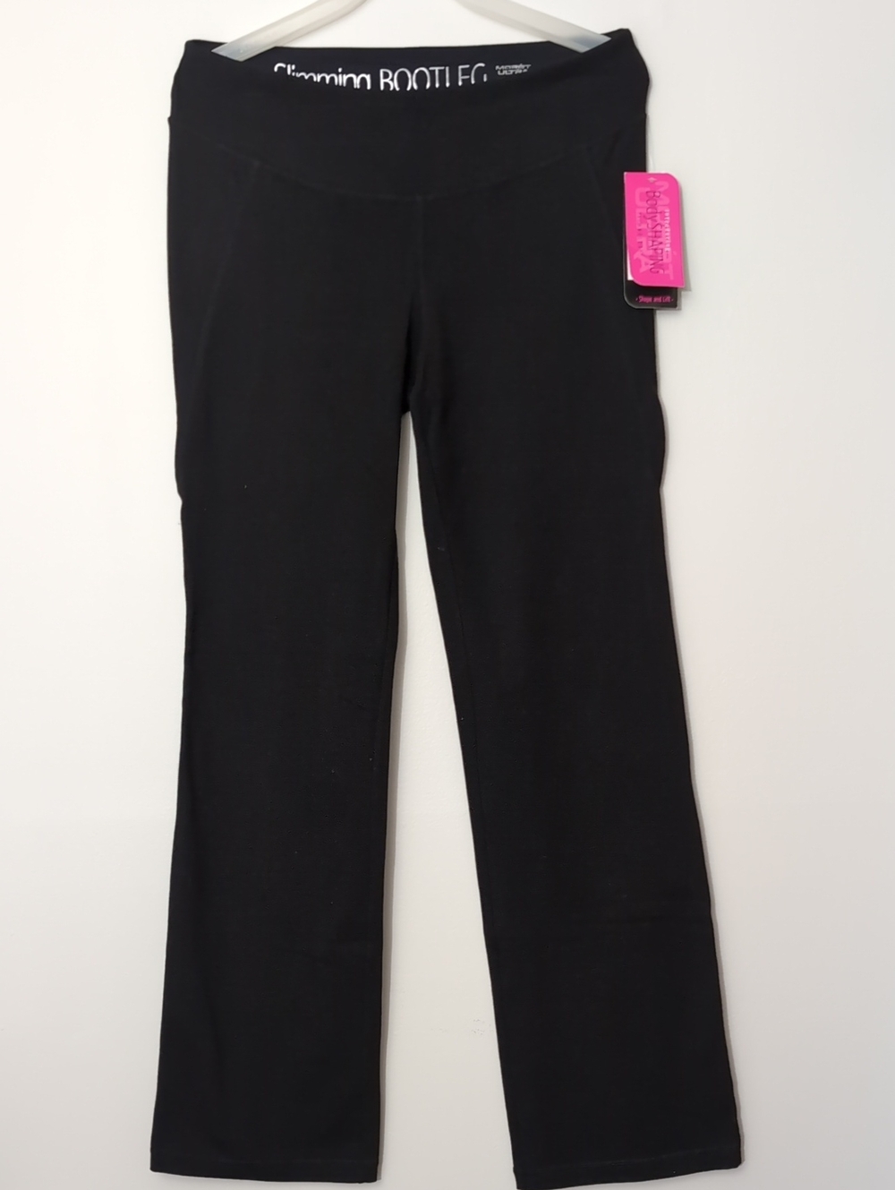 Moret Black Ultra Slimming Sz. L ( 12-14 ) Bootleg Stretch Leggings - New W/Tags
